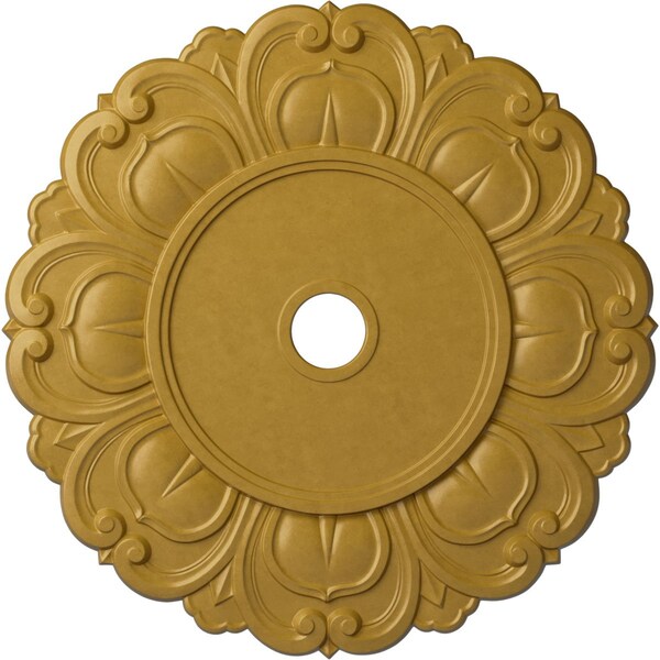 Ekena Millwork Angel Ceiling Medallion (Canopies up to 15 3/4"), 32 1/4"OD x 3 5/8"ID x 1 1/8"P, Iridescent Gold CM32ANIGS - main